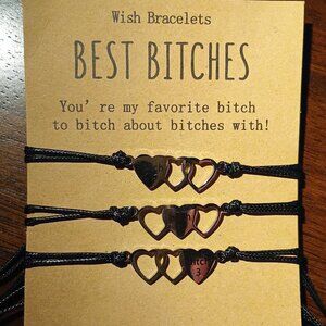 Best B****** Wish Bracelet Set – 3-Pack